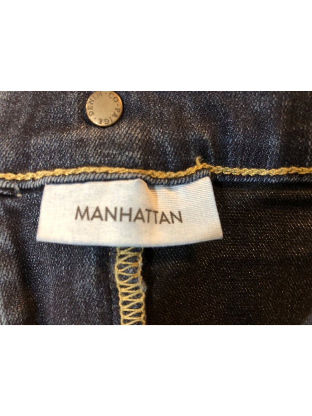 Paige Manhattan Maternity Flare Blue Jeans Mom To Be Fashion Size 30 - Picture 7 of 13